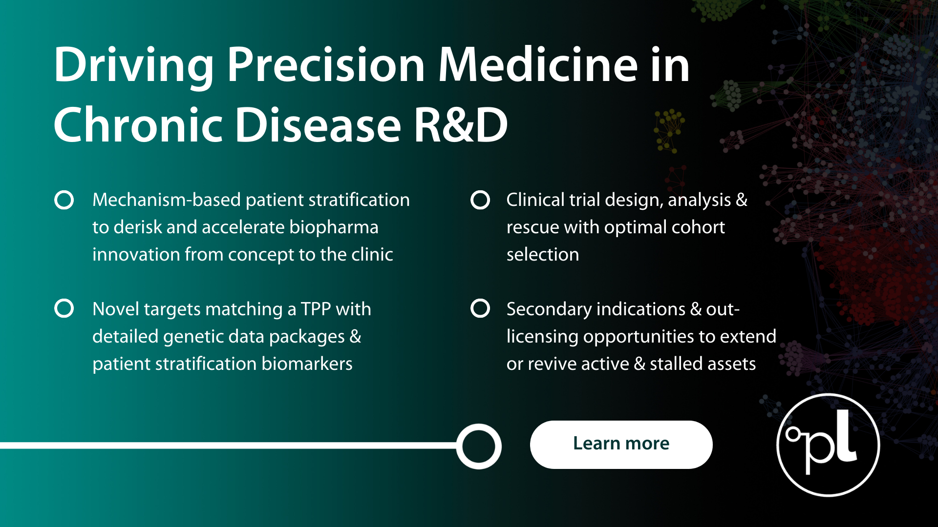 Driving precision medicine in chronic disease advert (1920 x 1080 px)