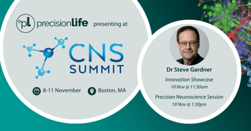 See the PrecisionLife innovation showcase and neuroscience presentations at CNS Summit 2023