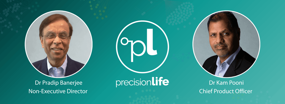PR banner - Pradip and Kam join PrecisionLife (1)-1