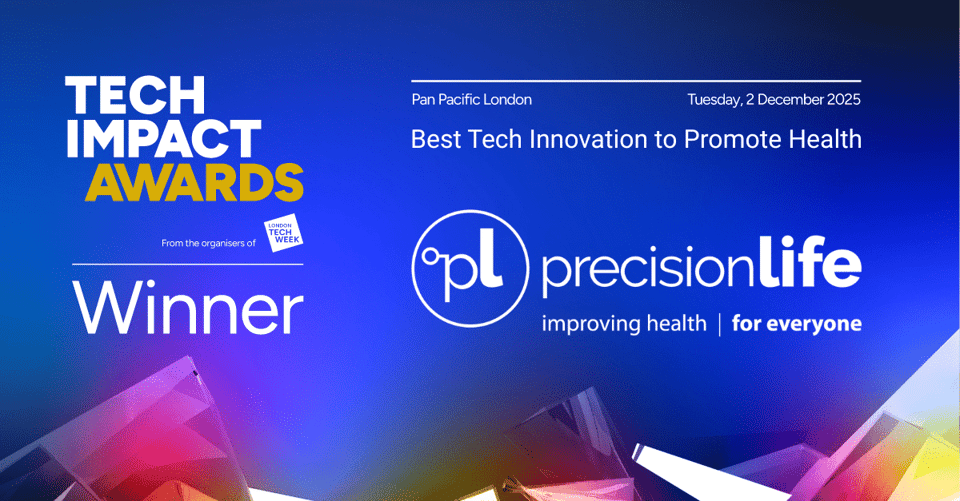 PrecisionLife wins at Tech Impact Awards 2025-min